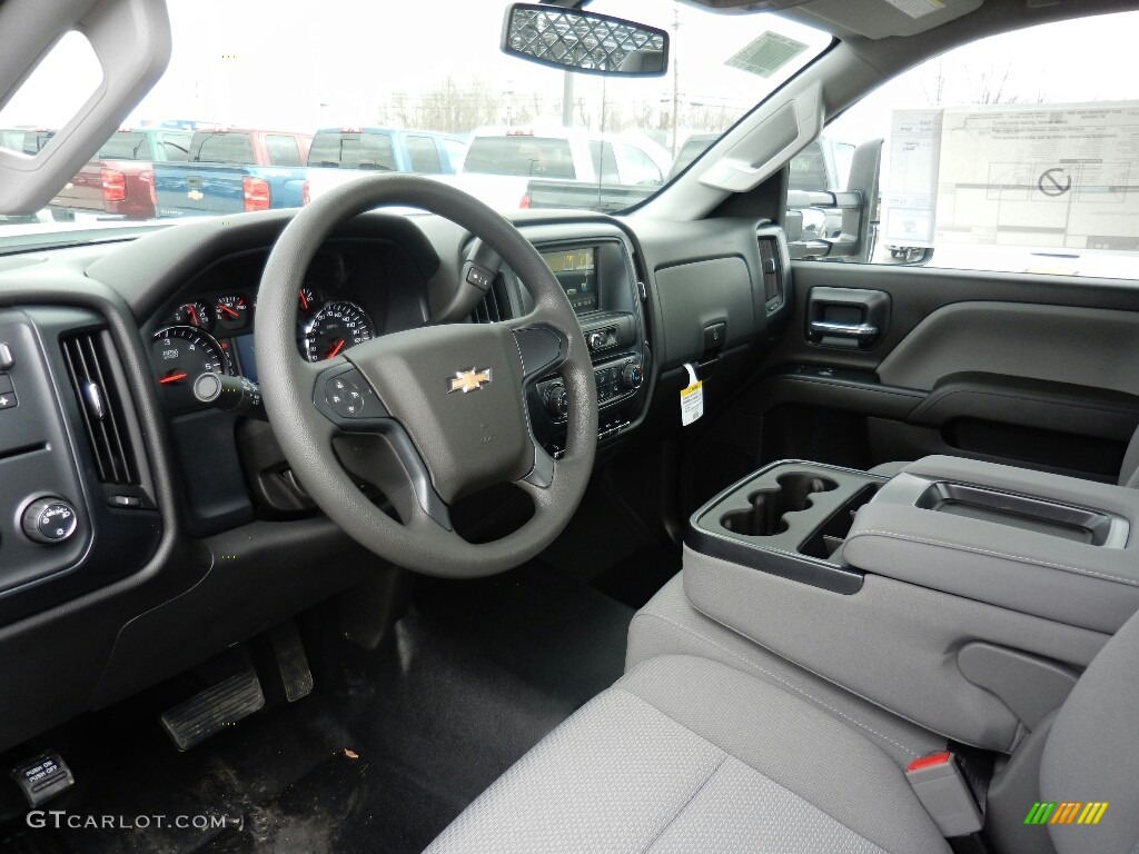 Dark Ash/Jet Black Interior 2017 Chevrolet Silverado 3500HD Work Truck Regular Cab Dual Rear Wheel Chassis Photo #119188867