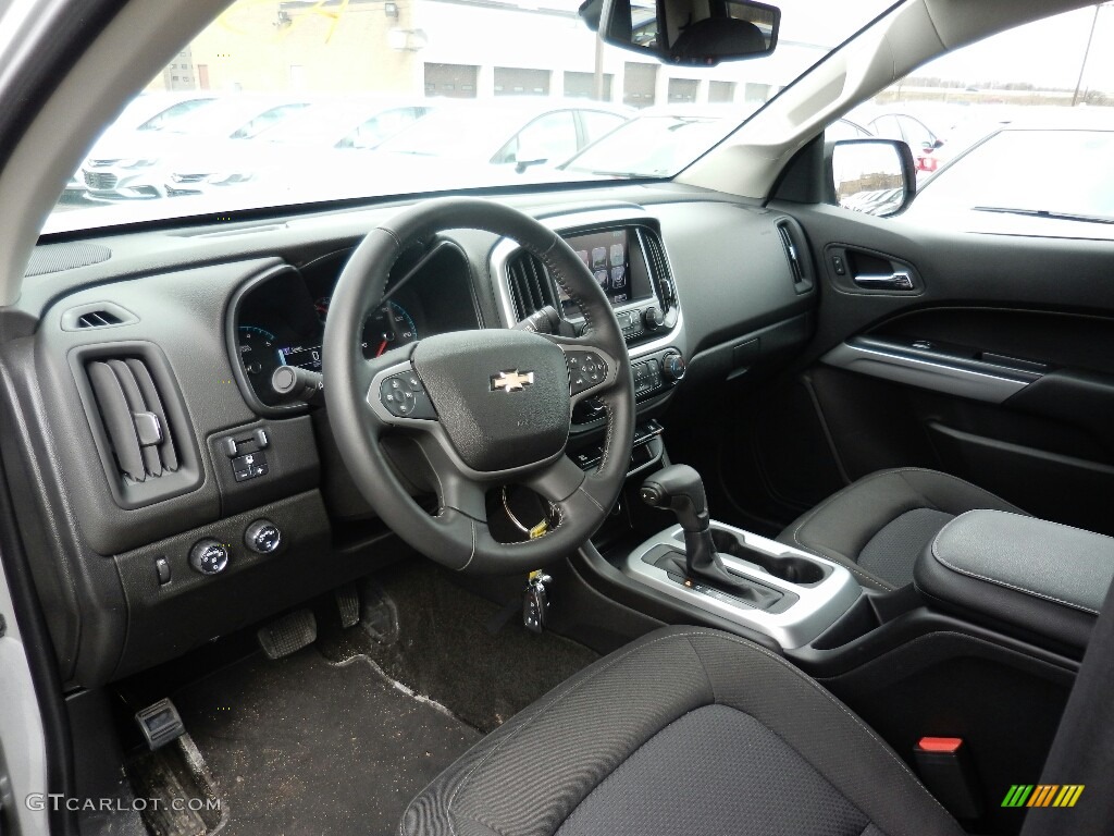 Jet Black Interior 2017 Chevrolet Colorado LT Crew Cab 4x4 Photo #119189602