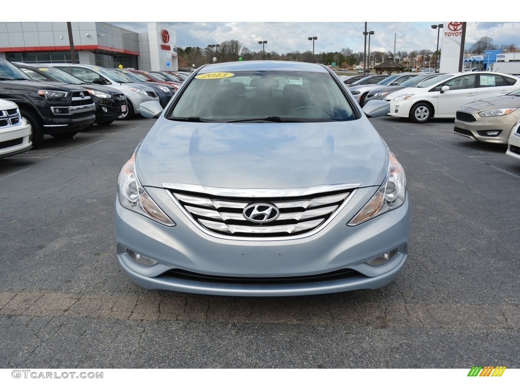 2013 Sonata Limited 2.0T - Iridescent Silver Blue Pearl / Black photo #7