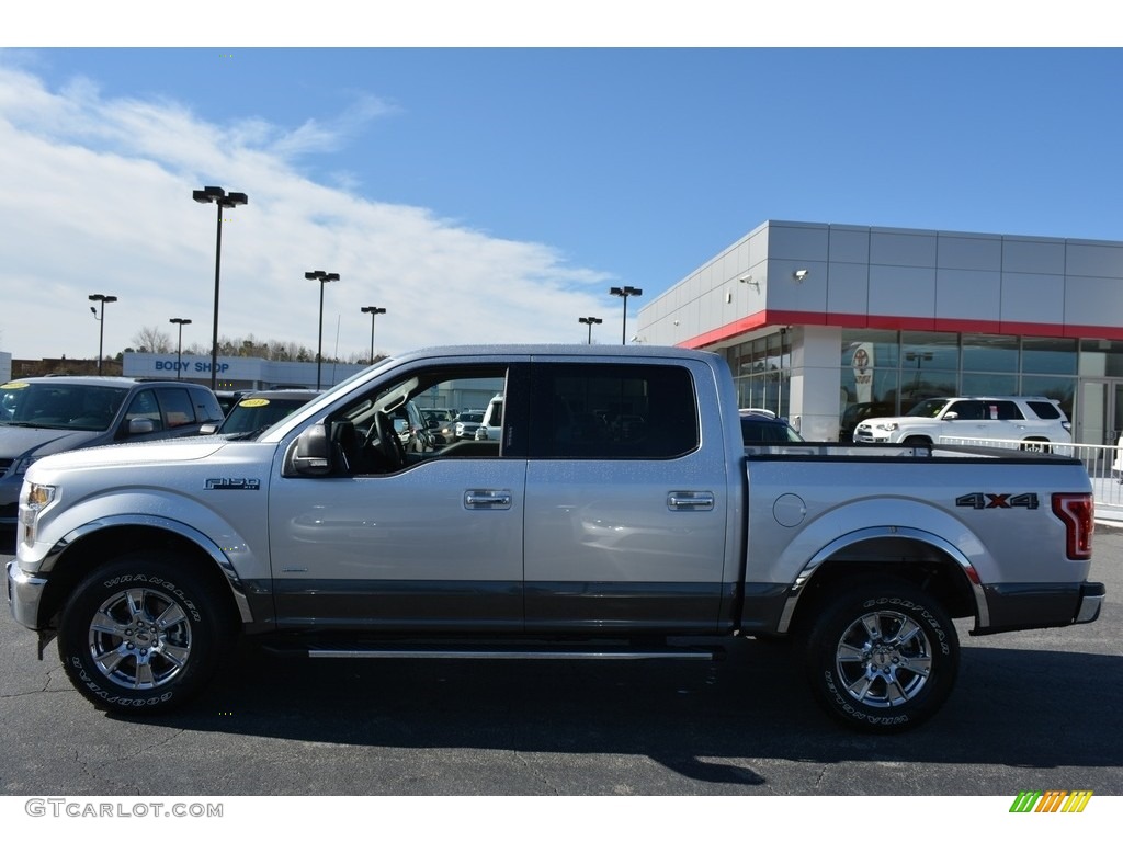 2017 F150 XLT SuperCrew 4x4 - Ingot Silver / Earth Gray photo #5