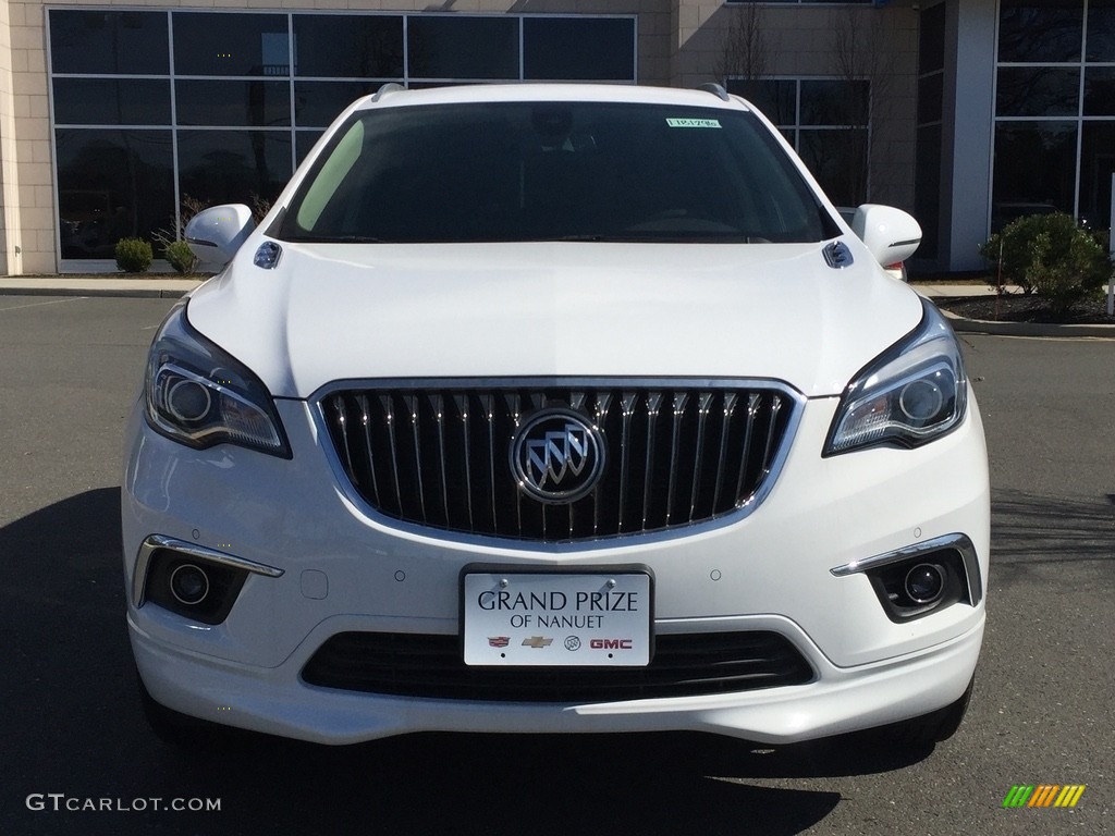 2017 Envision Premium AWD - Summit White / Ebony/Dark Plum photo #2