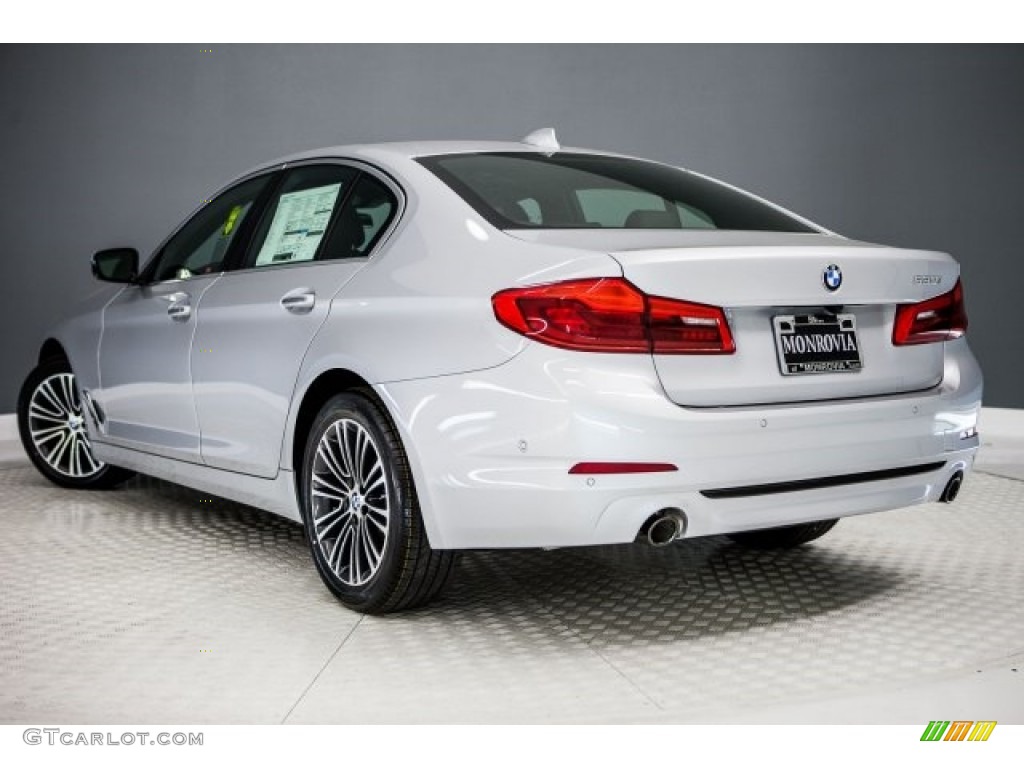 2017 5 Series 530i Sedan - Glacier Silver Metallic / Black photo #3