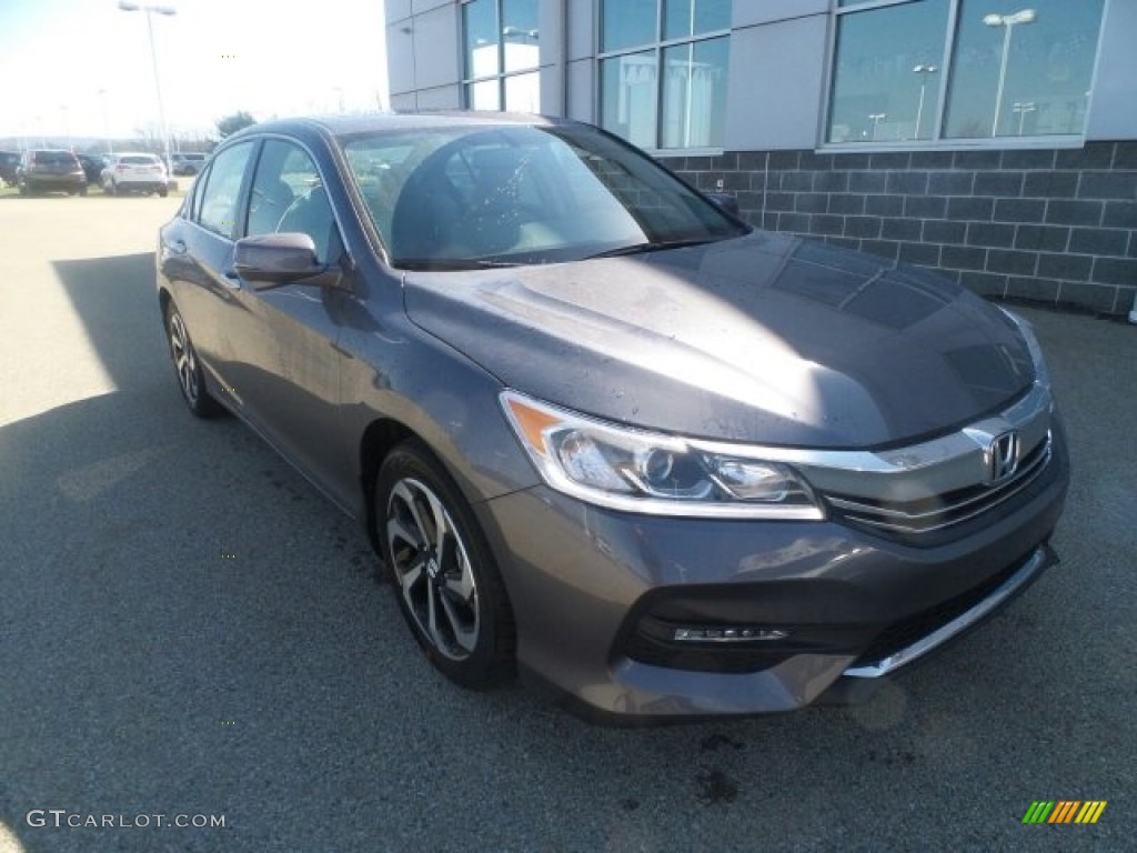 2017 Accord EX-L Sedan - Modern Steel Metallic / Gray photo #1