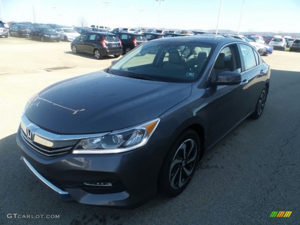 2017 Accord EX-L Sedan - Modern Steel Metallic / Gray photo #4