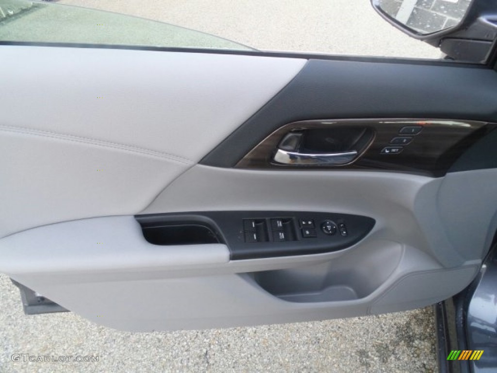 2017 Accord EX-L Sedan - Modern Steel Metallic / Gray photo #7