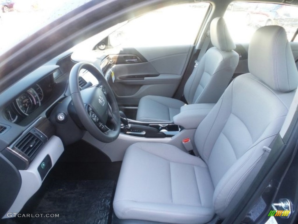 2017 Accord EX-L Sedan - Modern Steel Metallic / Gray photo #8