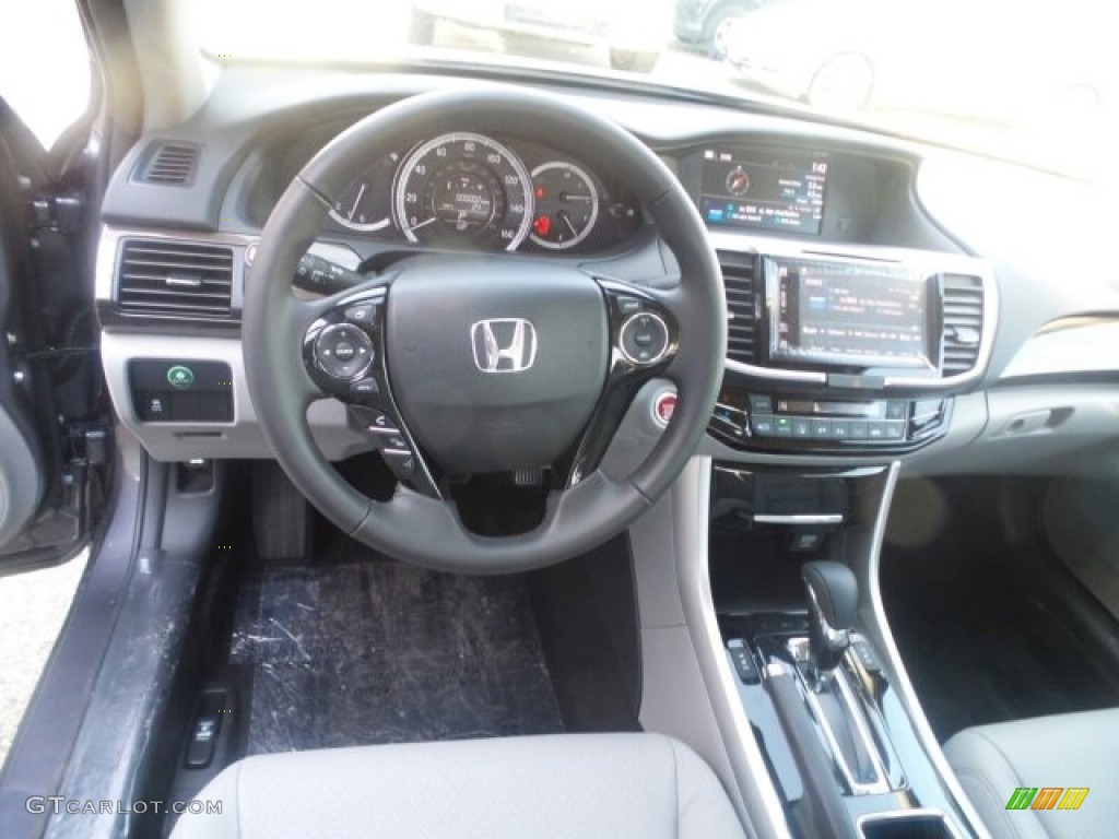 2017 Accord EX-L Sedan - Modern Steel Metallic / Gray photo #10