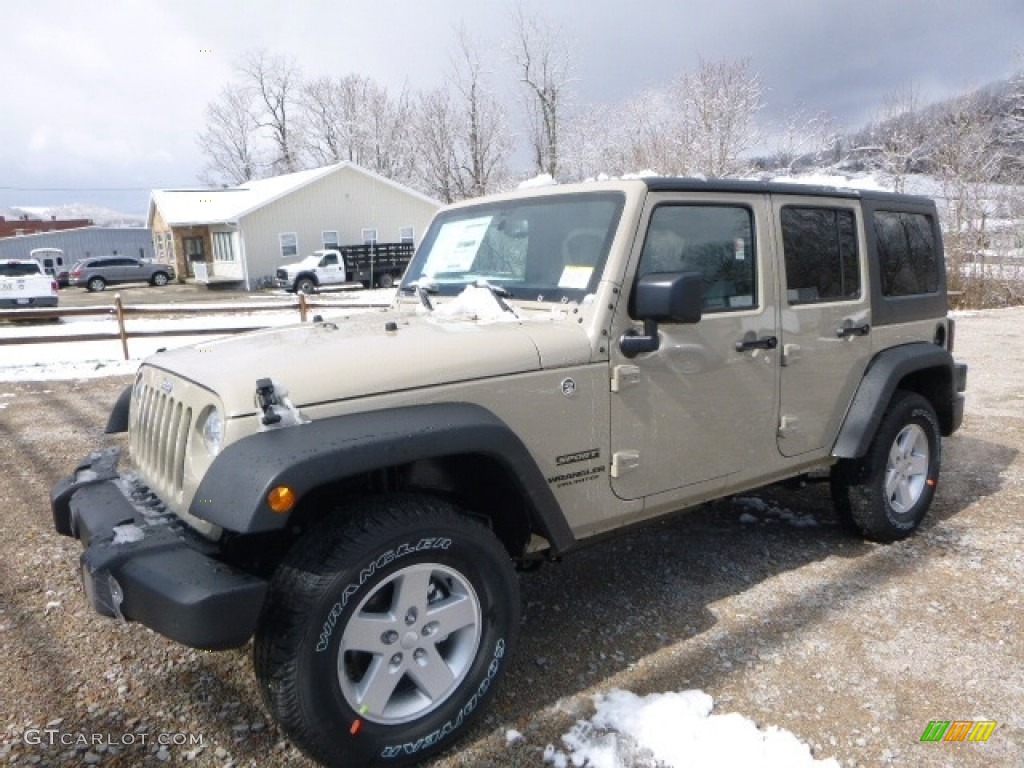 2017 Wrangler Unlimited Sport 4x4 - Gobi / Black photo #1