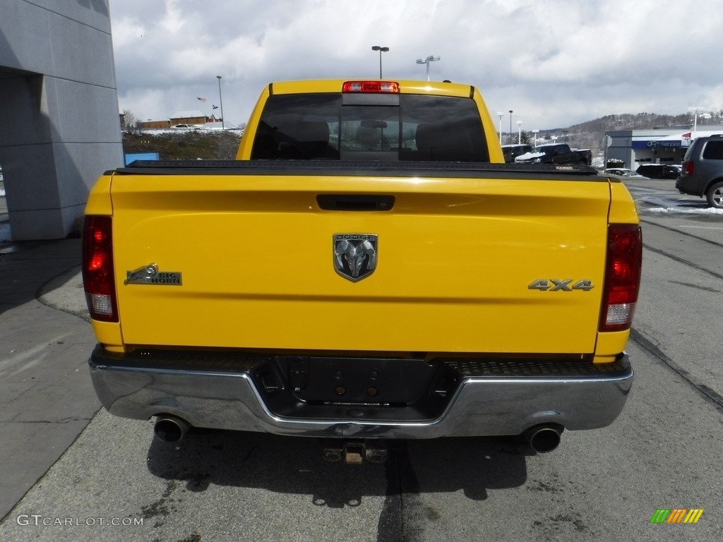 2009 Ram 1500 Big Horn Edition Quad Cab 4x4 - Detonator Yellow / Dark Slate/Medium Graystone photo #12