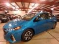 2017 Blue Magnetism Toyota Prius Prime Premium  photo #3