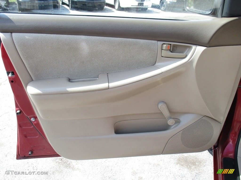 2004 Corolla CE - Impulse Red / Pebble Beige photo #12
