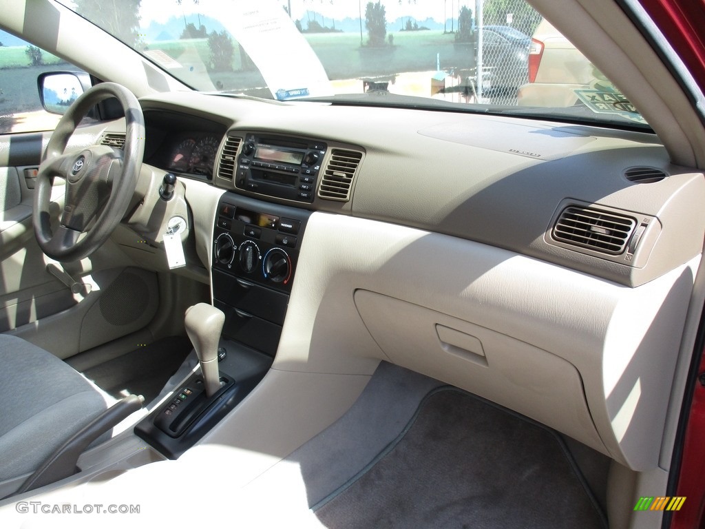 2004 Corolla CE - Impulse Red / Pebble Beige photo #15