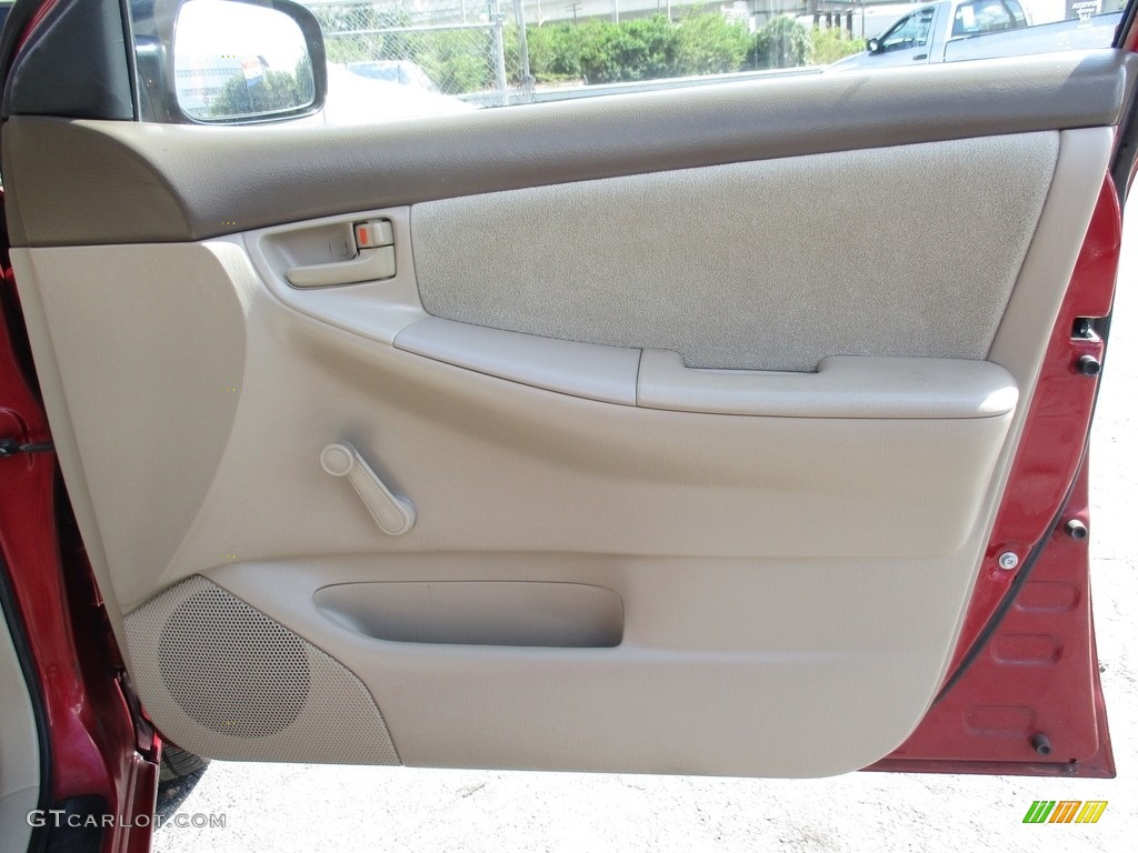 2004 Corolla CE - Impulse Red / Pebble Beige photo #16