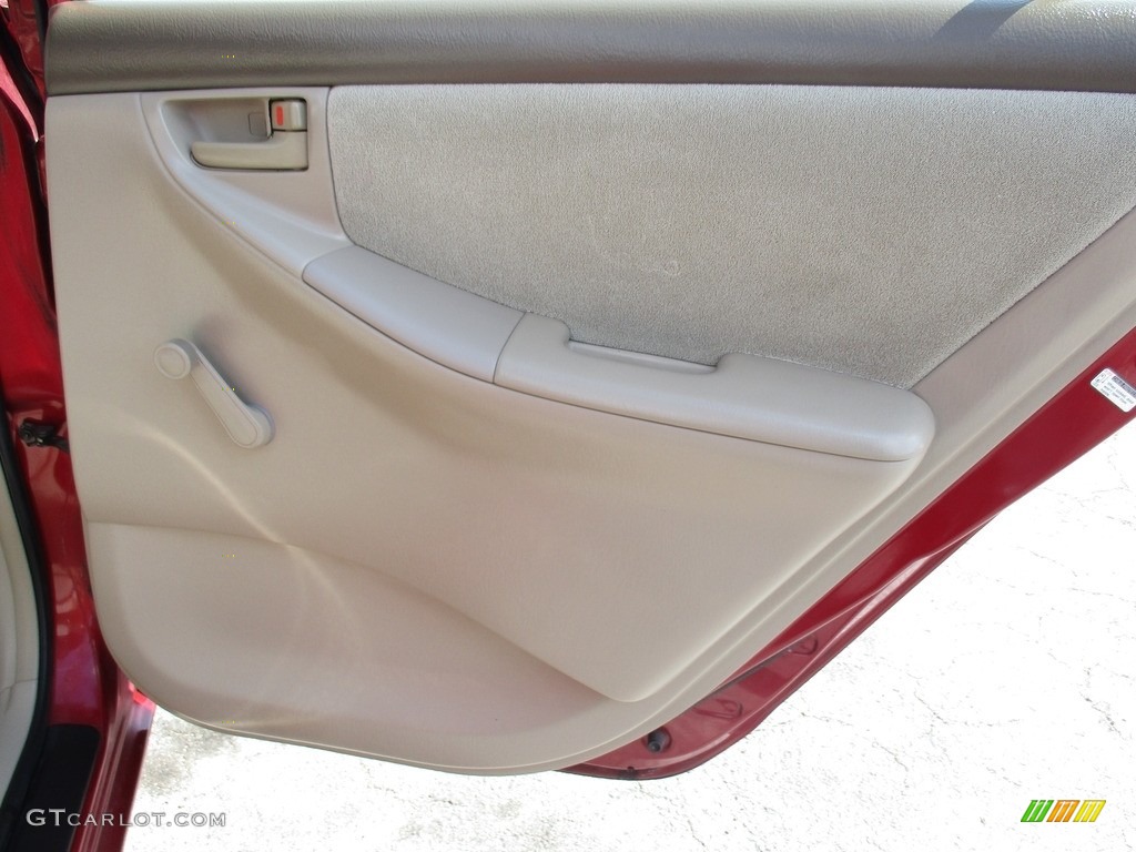 2004 Corolla CE - Impulse Red / Pebble Beige photo #18