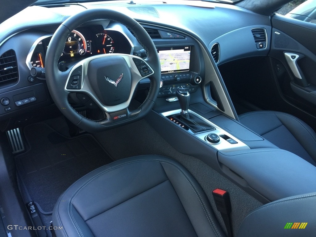 Gray Interior 2017 Chevrolet Corvette Z06 Coupe Photo #119210461