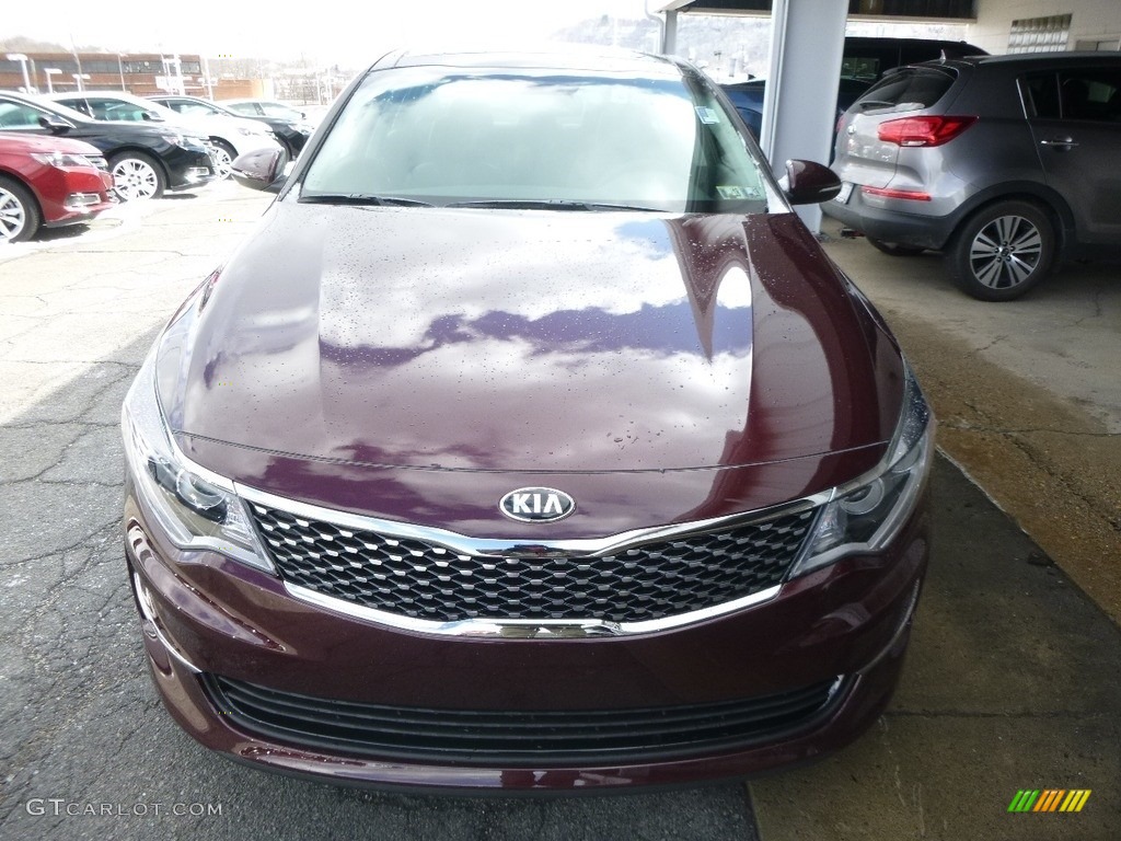 2017 Optima EX - Sangria / Black photo #7