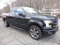 2016 Shadow Black Ford F150 Lariat SuperCab 4x4  photo #8