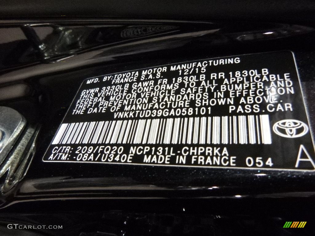 2016 Yaris 5-Door L - Black Sand Pearl / Black photo #15