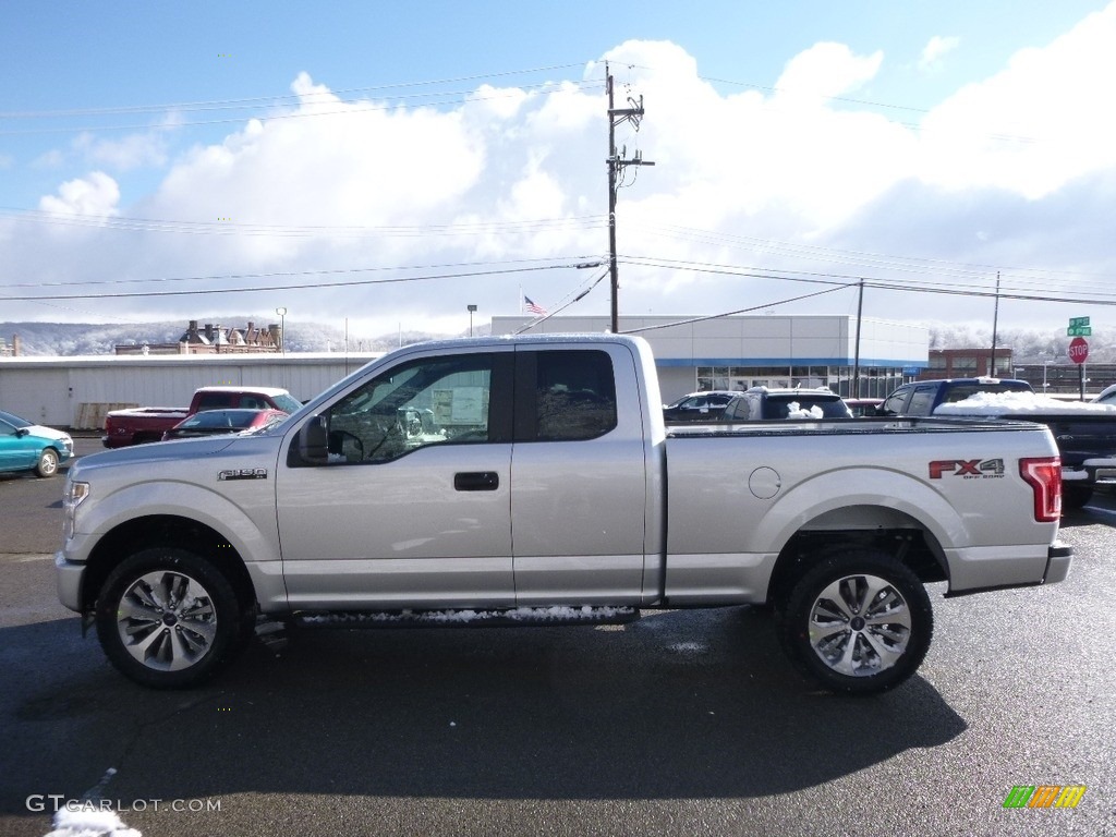 2017 F150 XL SuperCab 4x4 - Ingot Silver / Black photo #6