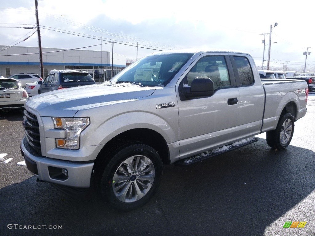 2017 F150 XL SuperCab 4x4 - Ingot Silver / Black photo #7