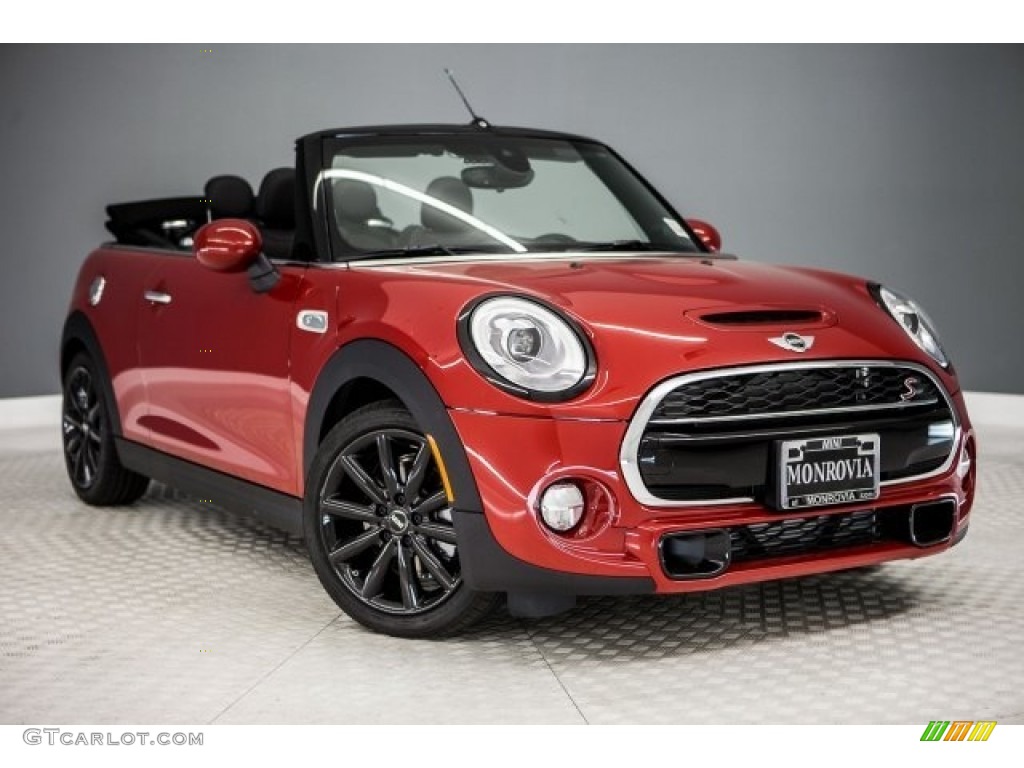 Blazing Red Metallic 2017 Mini Convertible Cooper S Exterior Photo #119216418