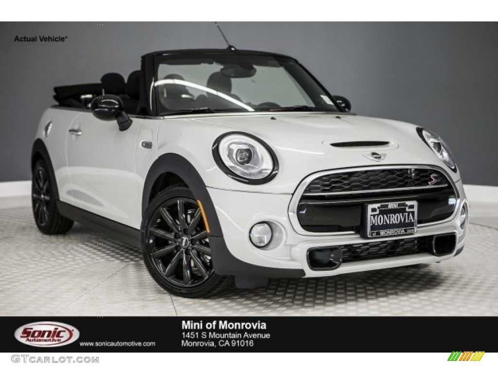 2017 Convertible Cooper S - White Silver Metallic / Carbon Black photo #1