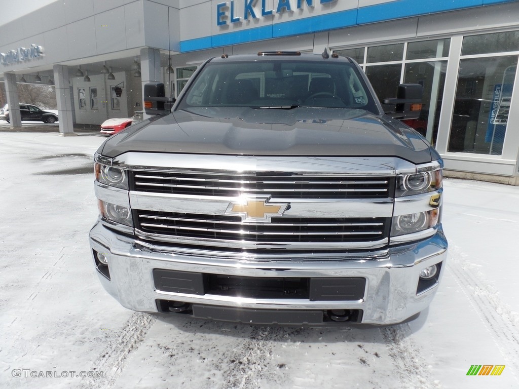 2017 Silverado 2500HD LT Double Cab 4x4 - Pepperdust Metallic / Jet Black photo #4