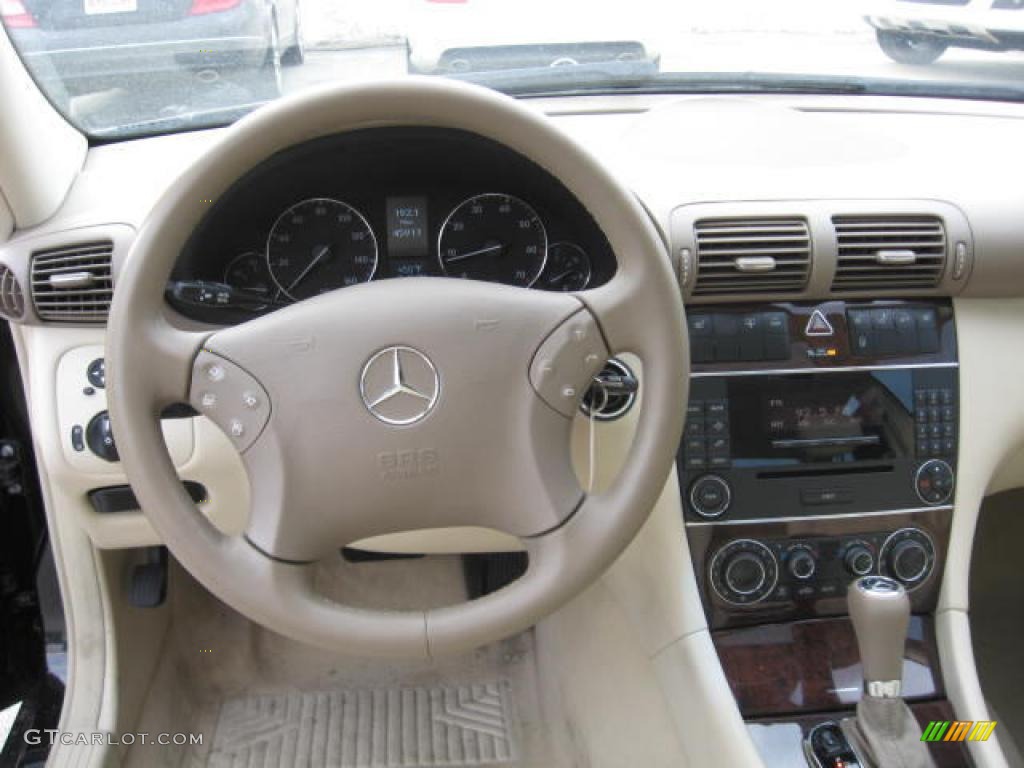 2005 C 240 4Matic Sedan - Black / Stone photo #7