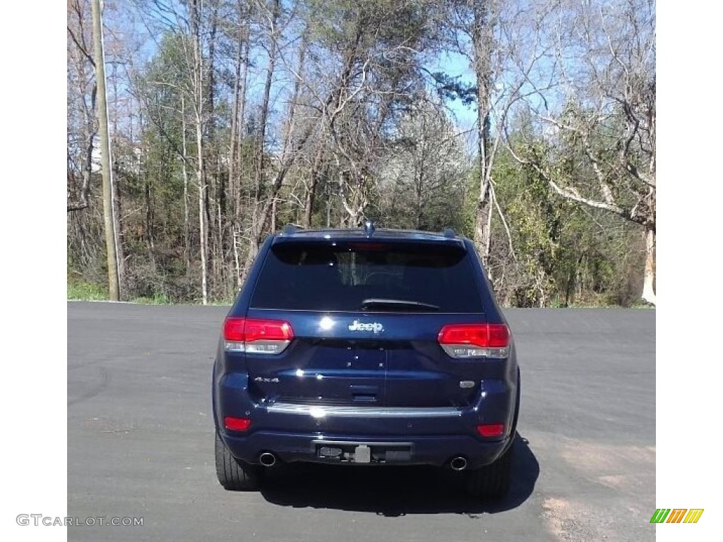 2014 Grand Cherokee Overland 4x4 - True Blue Pearl / Overland Vesuvio Indigo Blue/Jeep Brown photo #6