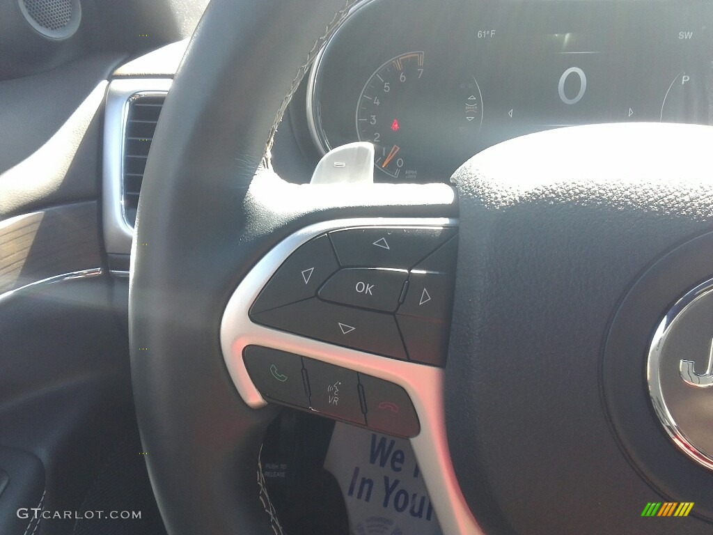 2014 Grand Cherokee Overland 4x4 - True Blue Pearl / Overland Vesuvio Indigo Blue/Jeep Brown photo #17