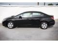 2014 Crystal Black Pearl Honda Civic LX Sedan  photo #10