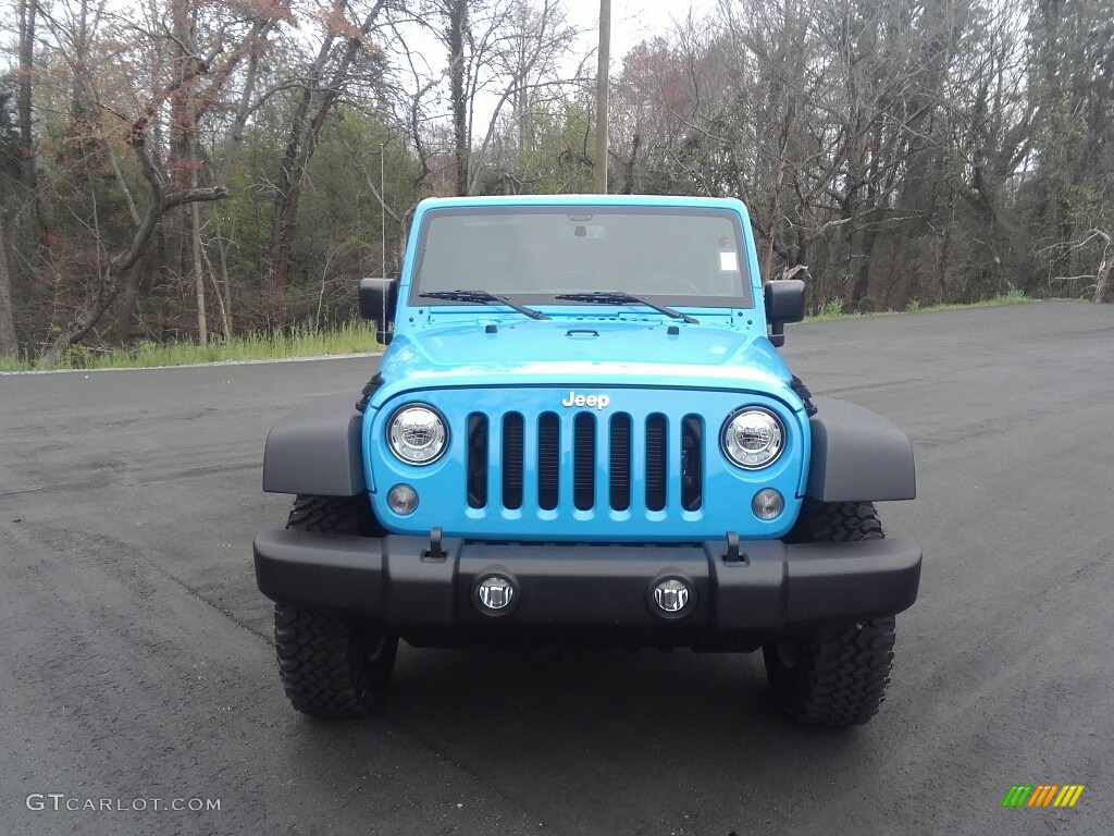 2017 Wrangler Unlimited Rubicon 4x4 - Chief Blue / Black photo #3