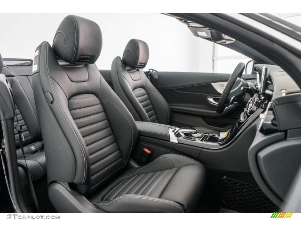 Black Interior 2017 Mercedes-Benz C 43 AMG 4Matic Cabriolet Photo #119222113