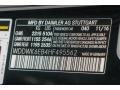  2017 C 43 AMG 4Matic Cabriolet Black Color Code 040