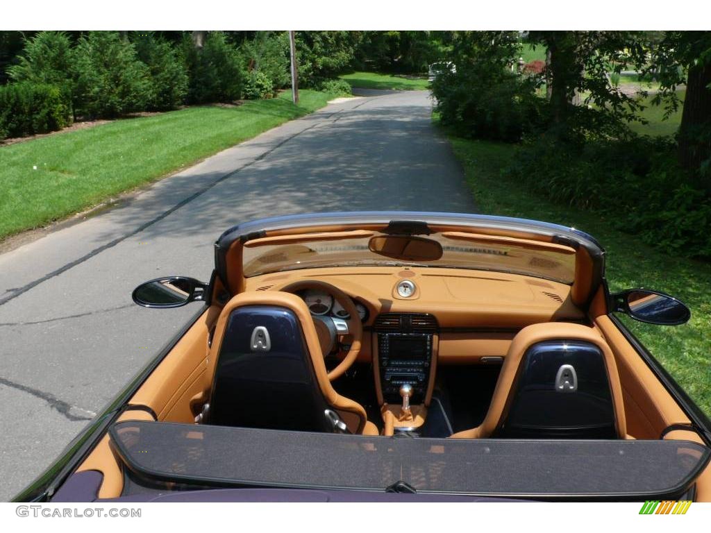 2008 911 Turbo Cabriolet - Midnight Blue Metallic / Natural Brown photo #10