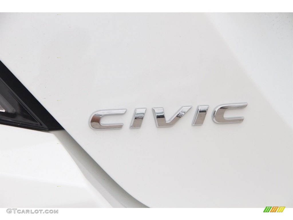 2017 Civic LX-P Coupe - Taffeta White / Black/Ivory photo #3