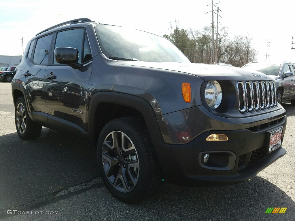 2017 Renegade Latitude 4x4 - Granite Crystal Metallic / Black photo #1