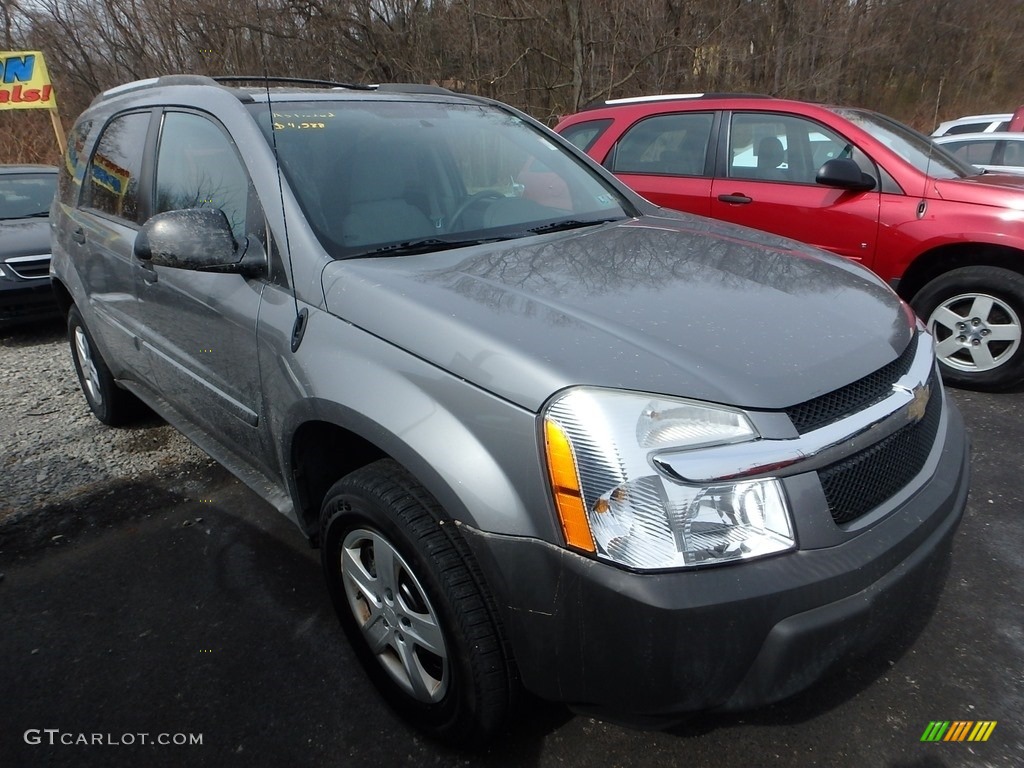 2005 Equinox LS AWD - Dark Silver Metallic / Light Gray photo #5