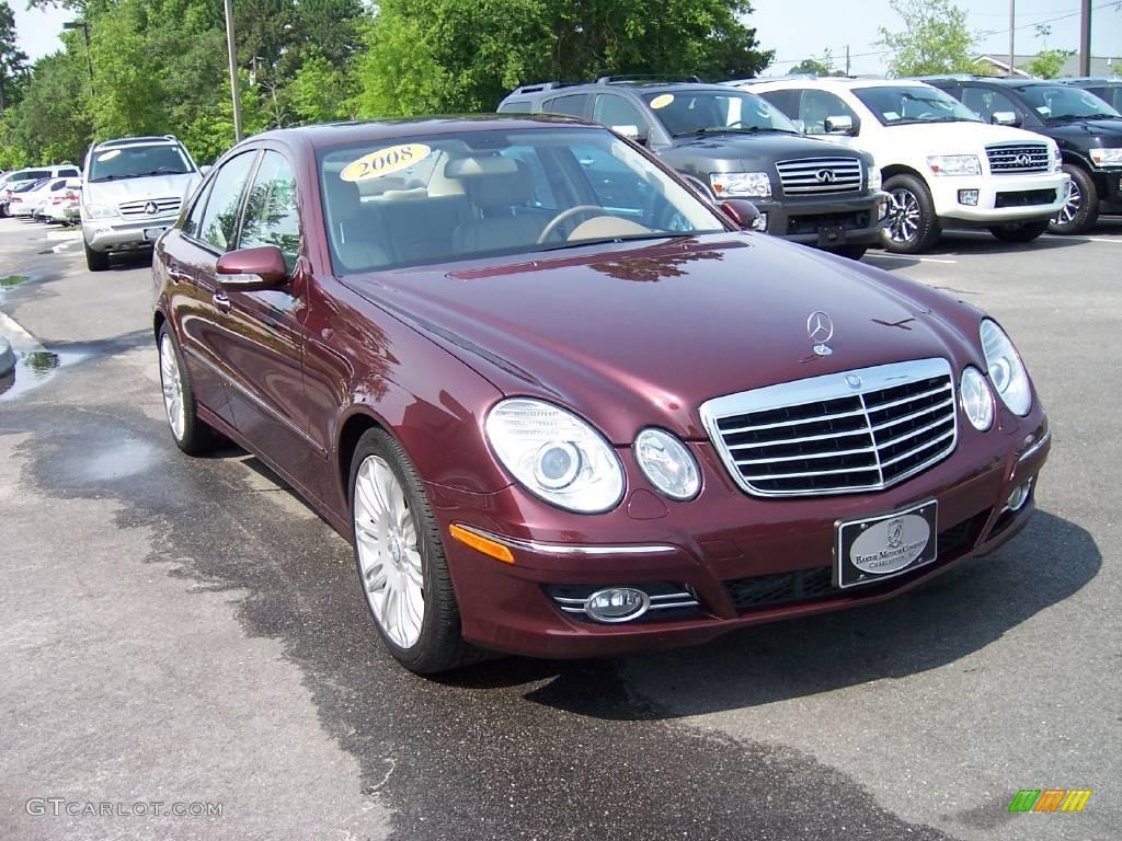 2008 E 350 Sedan - Barolo Red Metallic / Cashmere photo #1