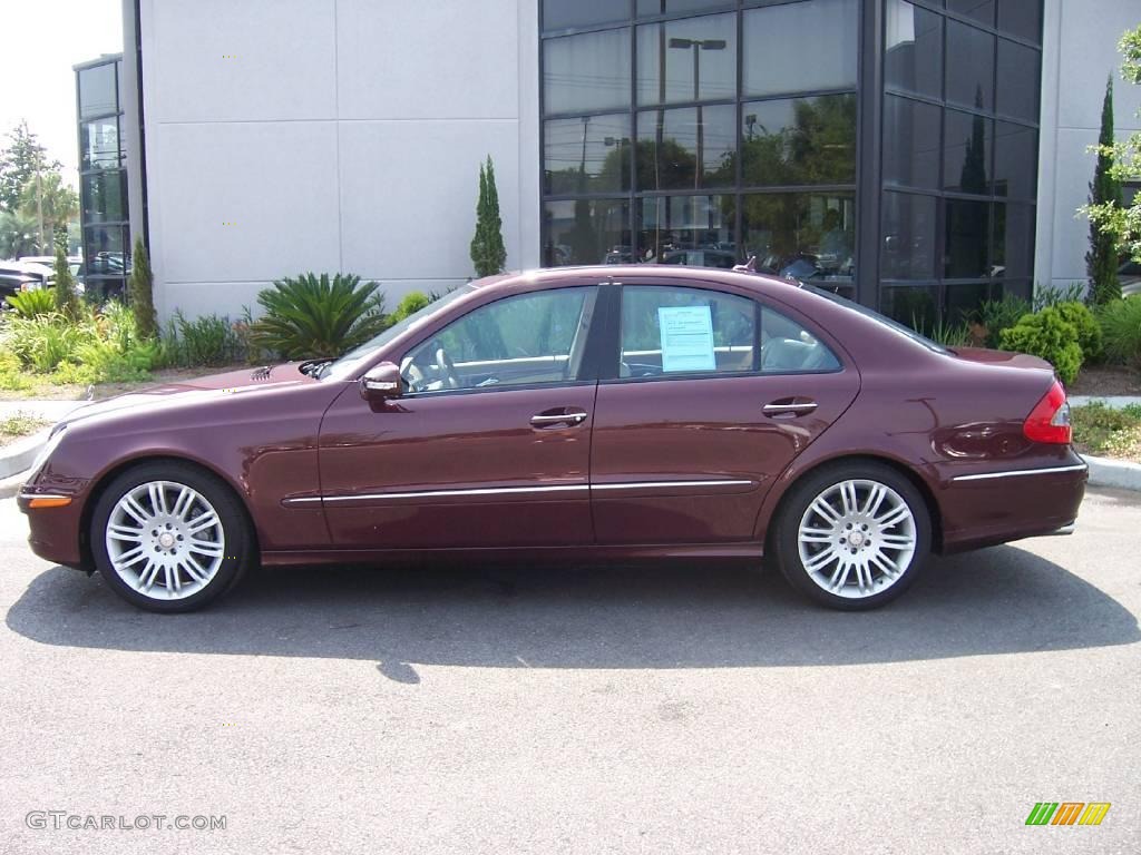 2008 E 350 Sedan - Barolo Red Metallic / Cashmere photo #2