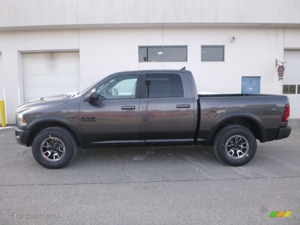 2017 1500 Rebel Crew Cab 4x4 - Granite Crystal Metallic / Rebel Theme Red/Black photo #2