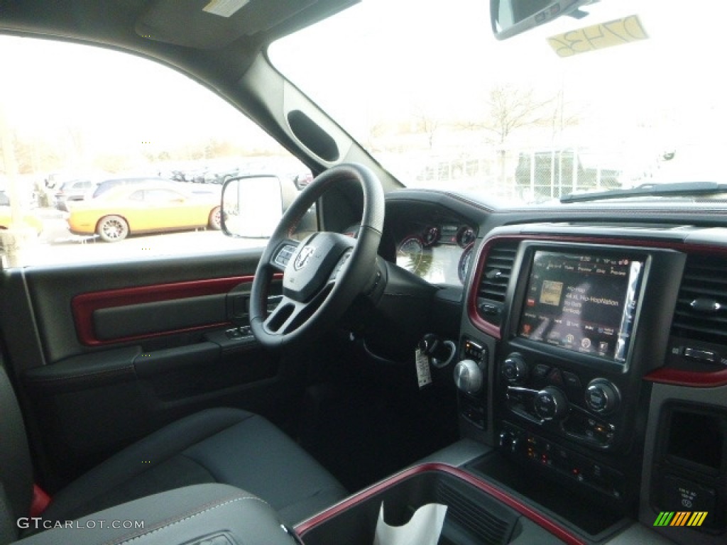 2017 1500 Rebel Crew Cab 4x4 - Granite Crystal Metallic / Rebel Theme Red/Black photo #10