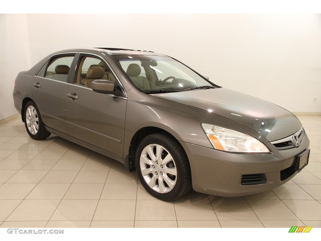 2006 Accord EX-L V6 Sedan - Carbon Bronze Pearl / Ivory photo #1