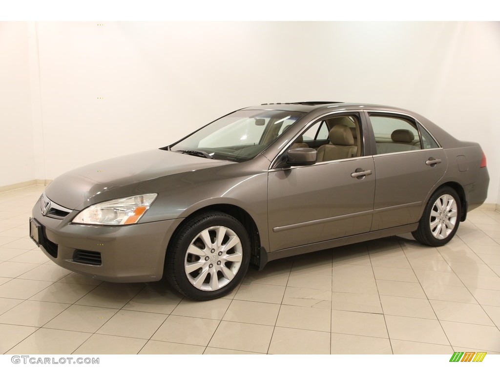 2006 Accord EX-L V6 Sedan - Carbon Bronze Pearl / Ivory photo #3