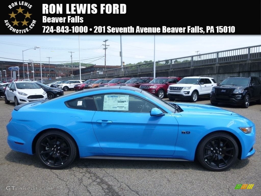 Grabber Blue Ford Mustang