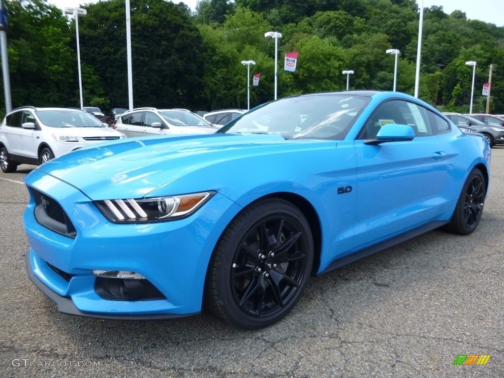 Grabber Blue 2017 Ford Mustang GT Coupe Exterior Photo #119230403