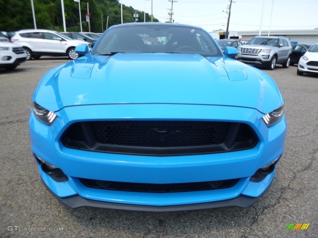 Grabber Blue 2017 Ford Mustang GT Coupe Exterior Photo #119230424