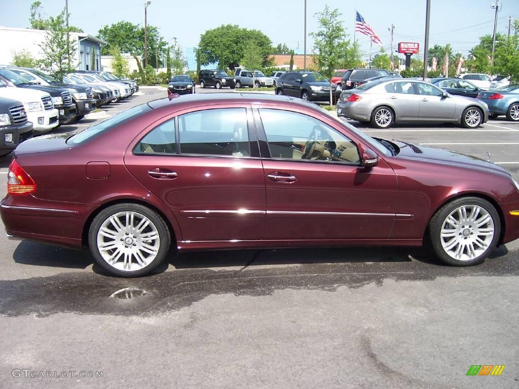 2008 E 350 Sedan - Barolo Red Metallic / Cashmere photo #13