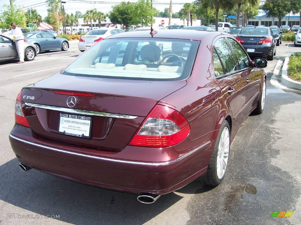 2008 E 350 Sedan - Barolo Red Metallic / Cashmere photo #14