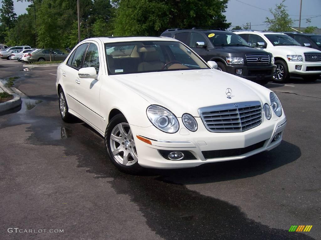 2008 E 320 BlueTEC Sedan - Arctic White / Cashmere photo #1